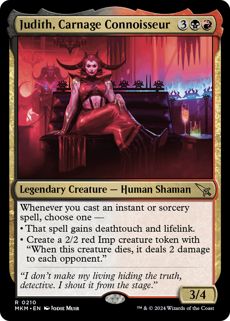 Judith, Carnage Connoisseur [Murders at Karlov Manor] | Boutique FDB TCG