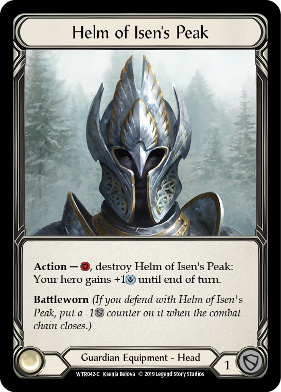 Helm of Isen's Peak [WTR042-C] (Welcome to Rathe)  Alpha Print Normal | Boutique FDB TCG