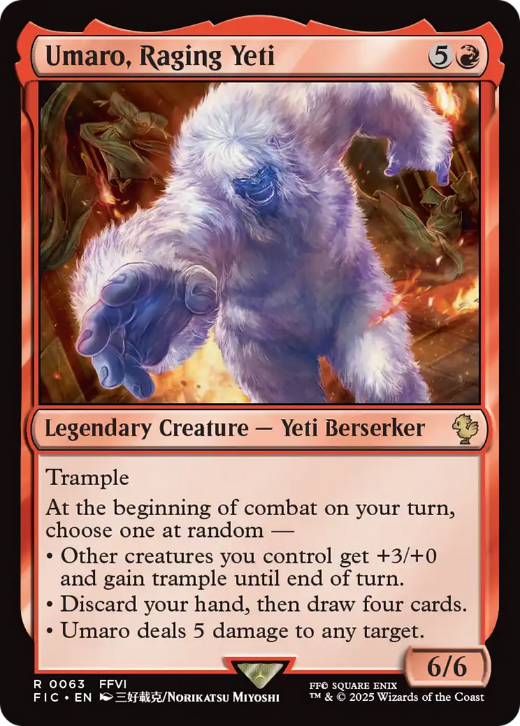Umaro, Raging Yeti [FINAL FANTASY Commander] | Boutique FDB TCG
