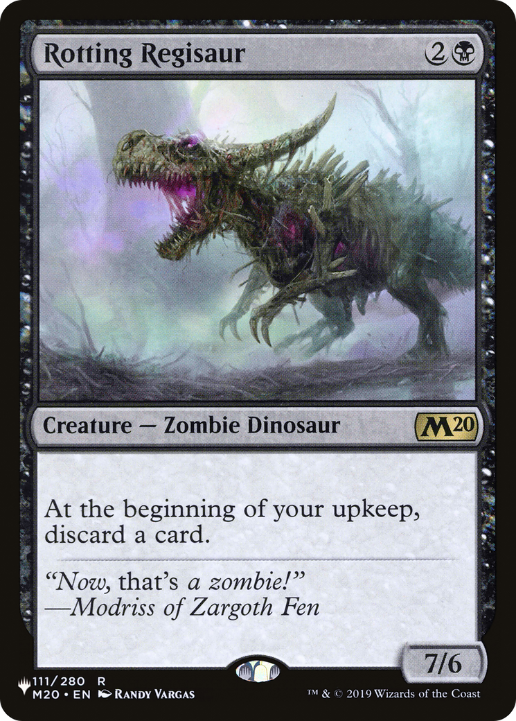 Rotting Regisaur [The List] | Boutique FDB TCG