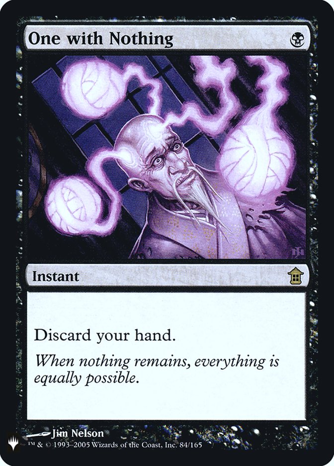One with Nothing [Mystery Booster] | Boutique FDB TCG
