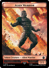 Alien Warrior // Treasure (0030) Double-Sided Token [Doctor Who Tokens] | Boutique FDB TCG