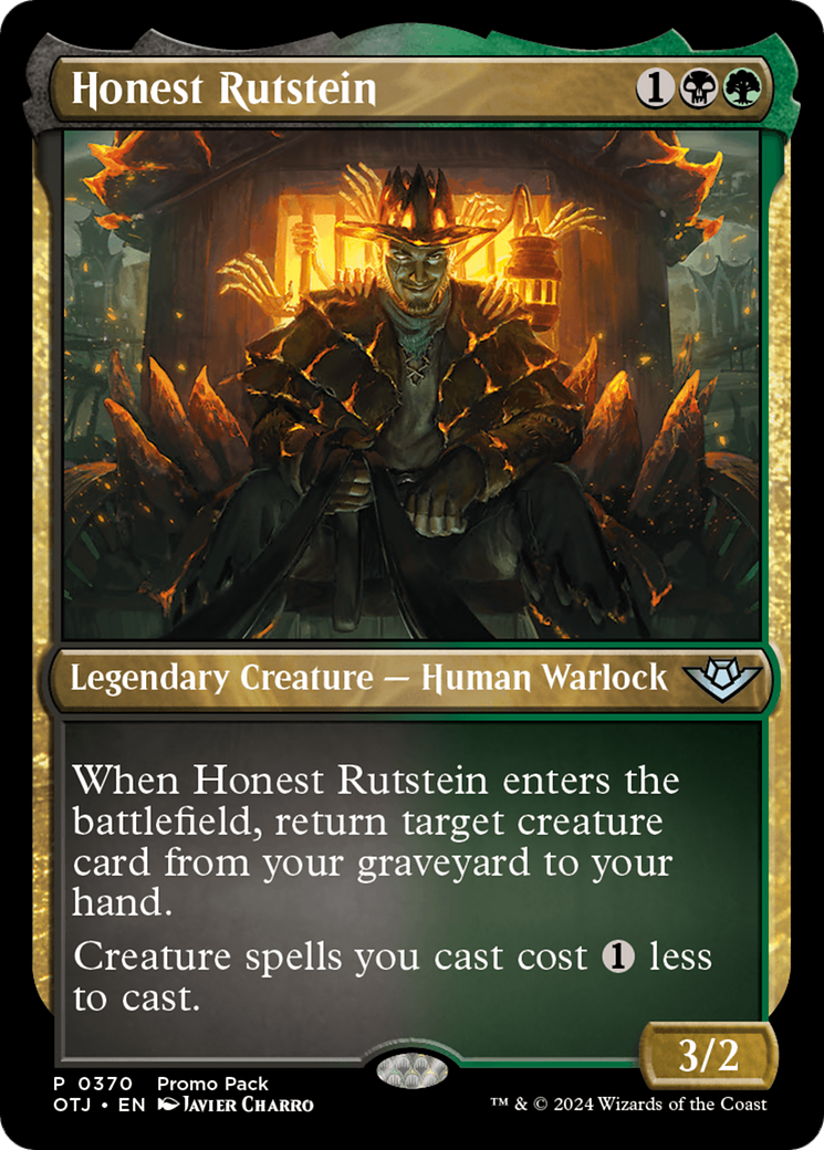 Honest Rutstein (Promo Pack) [Outlaws of Thunder Junction Promos] | Boutique FDB TCG