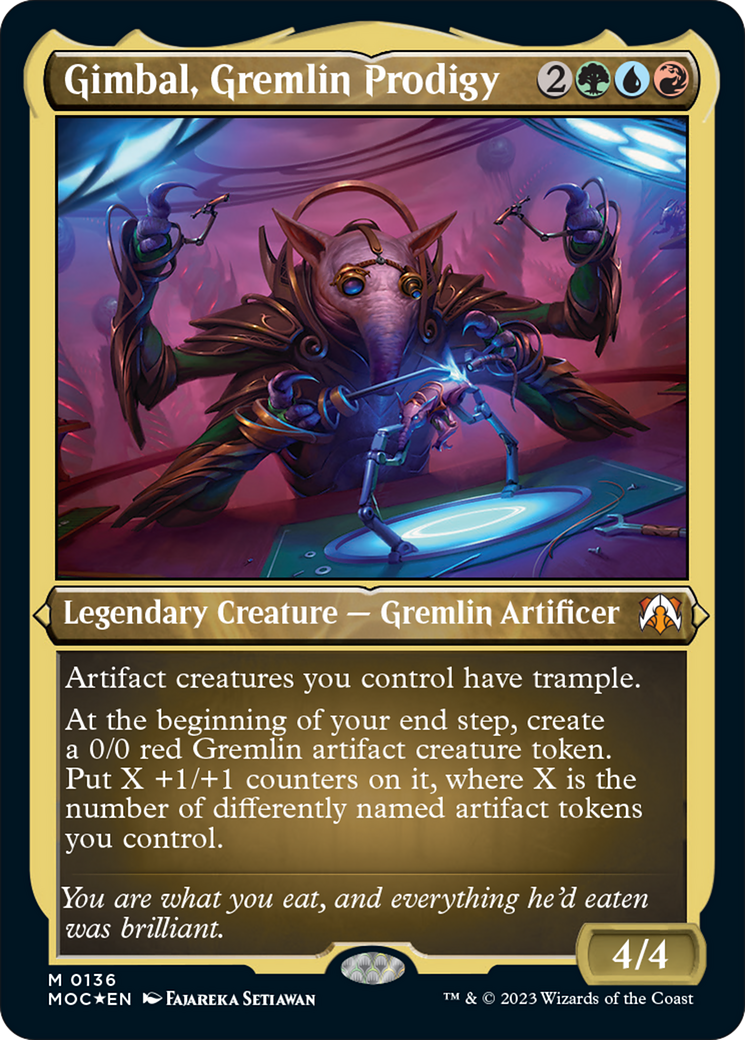 Gimbal, Gremlin Prodigy (Display Commander) [March of the Machine Commander] | Boutique FDB TCG