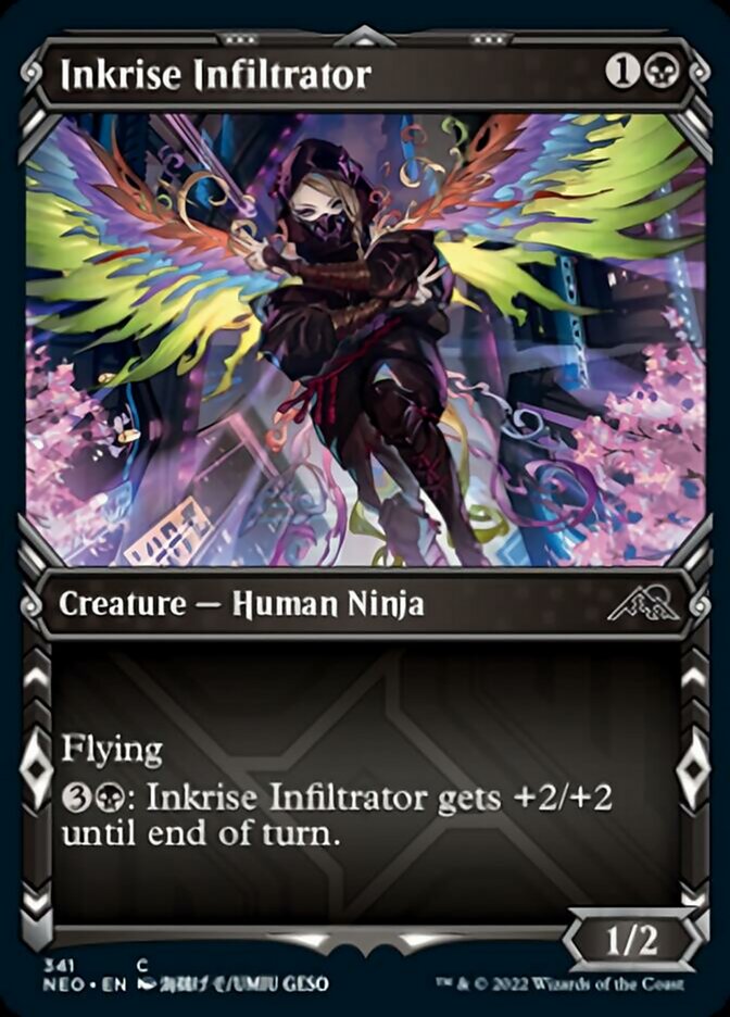 Inkrise Infiltrator (Showcase Ninja) [Kamigawa: Neon Dynasty] | Boutique FDB TCG