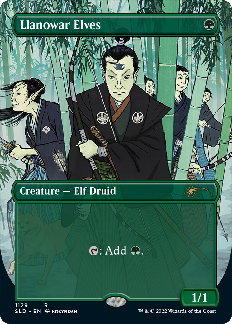 Llanowar Elves (Borderless) [Secret Lair Drop Series] | Boutique FDB TCG