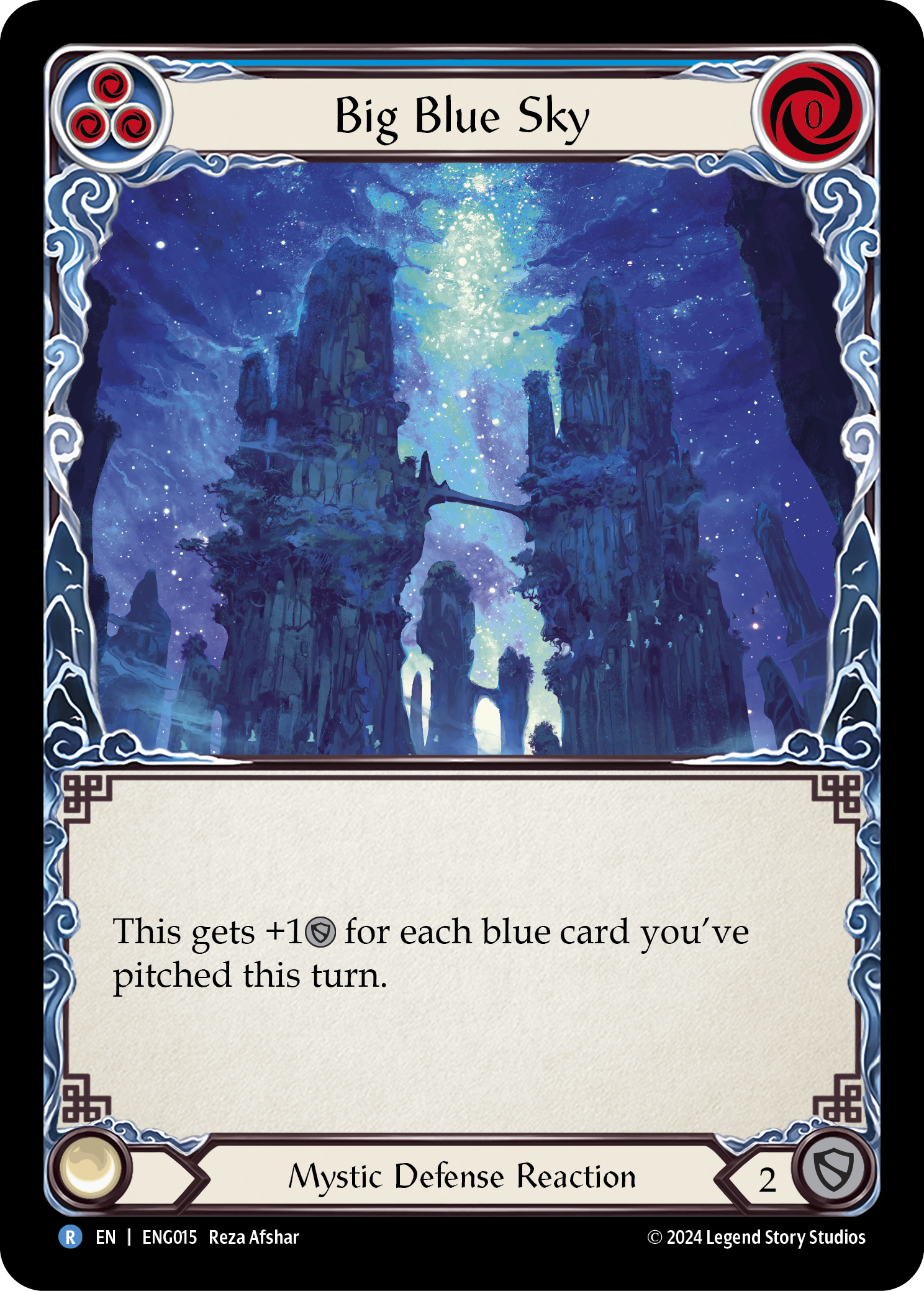 Big Blue Sky [ENG015] (Part the Mistveil Enigma Blitz Deck) | Boutique FDB TCG