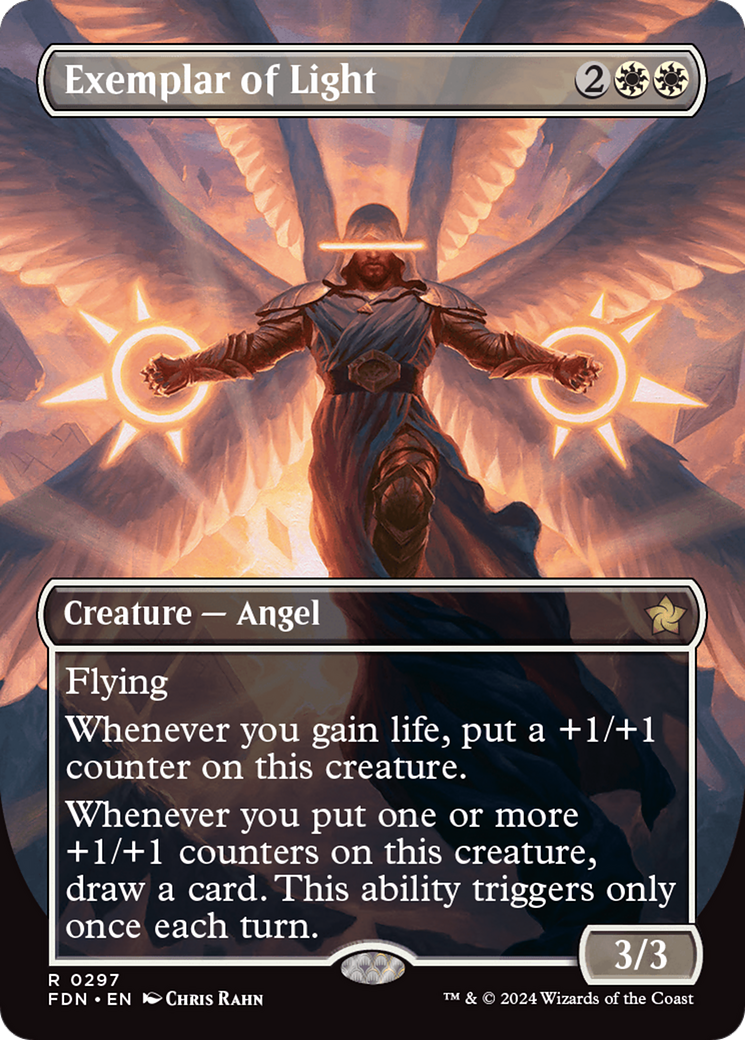 Exemplar of Light (Borderless) [Foundations] | Boutique FDB TCG