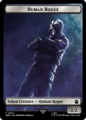 Human Rogue // Beast Double-Sided Token [Doctor Who Tokens] | Boutique FDB TCG