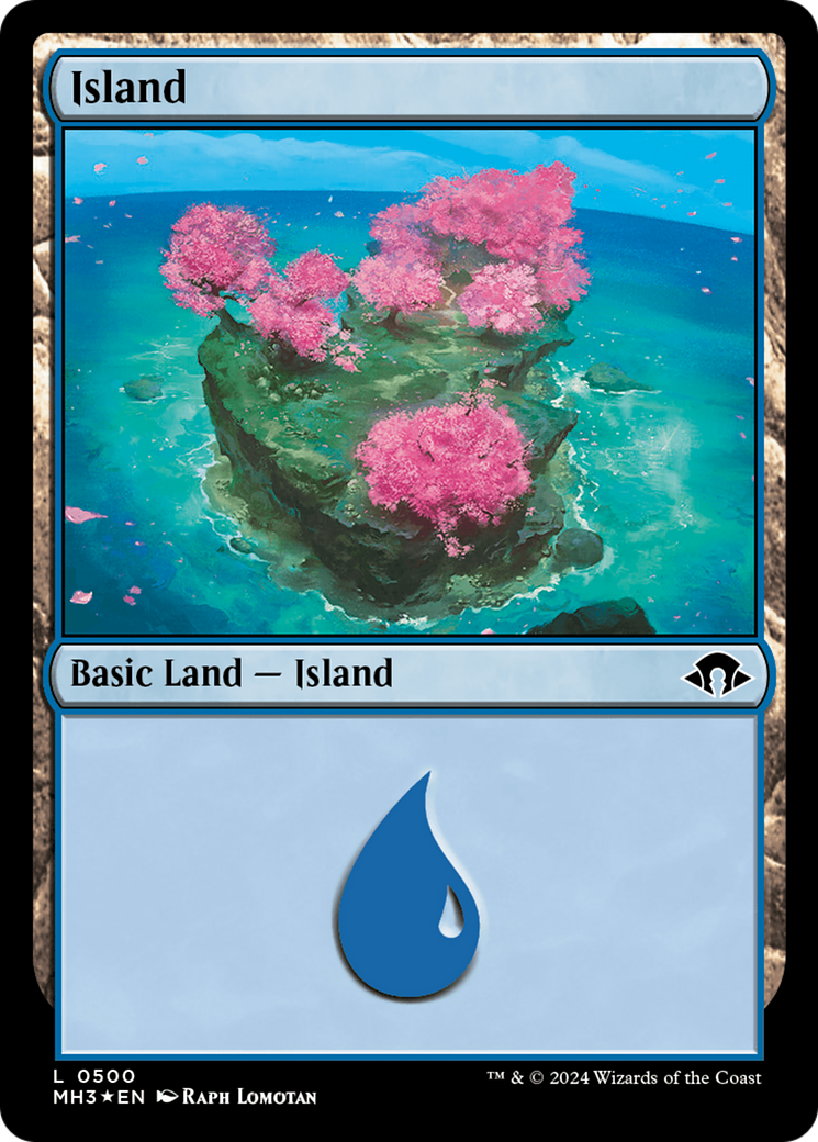 Island (0500) (Ripple Foil) [Modern Horizons 3] | Boutique FDB TCG