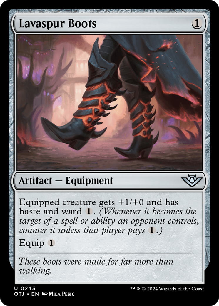 Lavaspur Boots [Outlaws of Thunder Junction] | Boutique FDB TCG