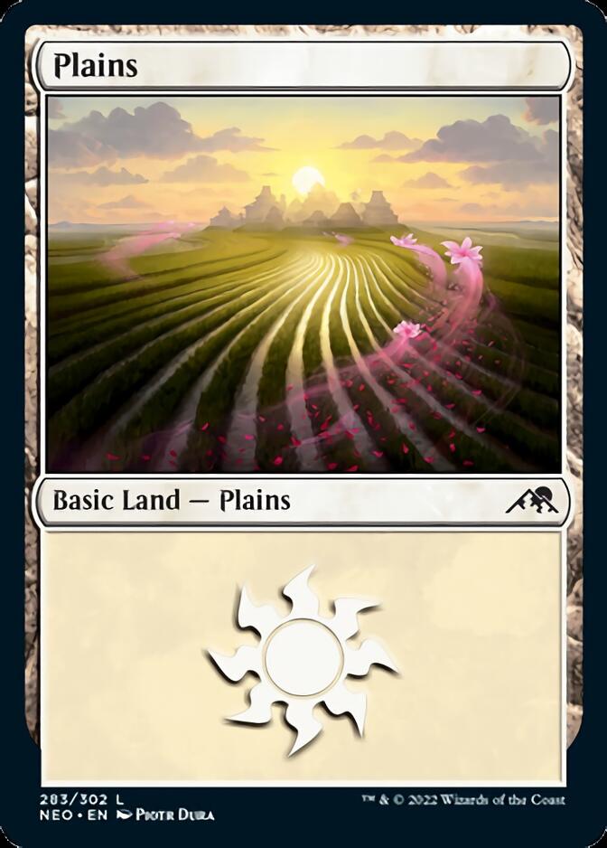 Plains (283) [Kamigawa: Neon Dynasty] | Boutique FDB TCG