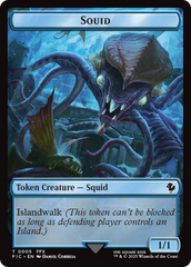Spirit // Squid Double-Sided Token [FINAL FANTASY Commander Tokens] | Boutique FDB TCG
