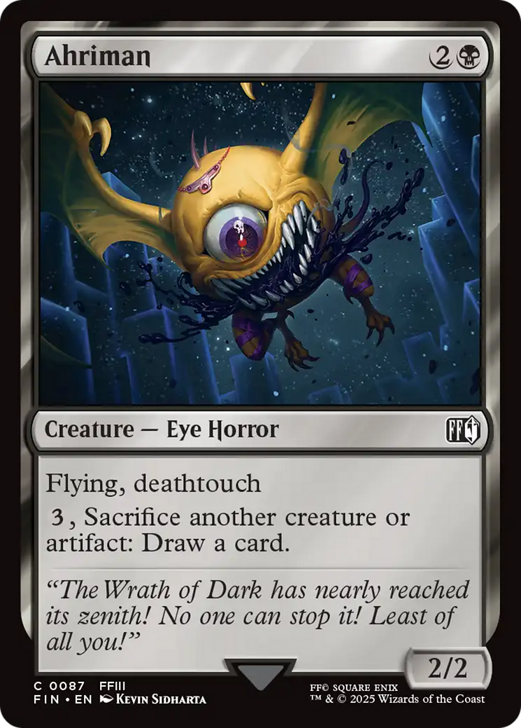 Ahriman [FINAL FANTASY] | Boutique FDB TCG