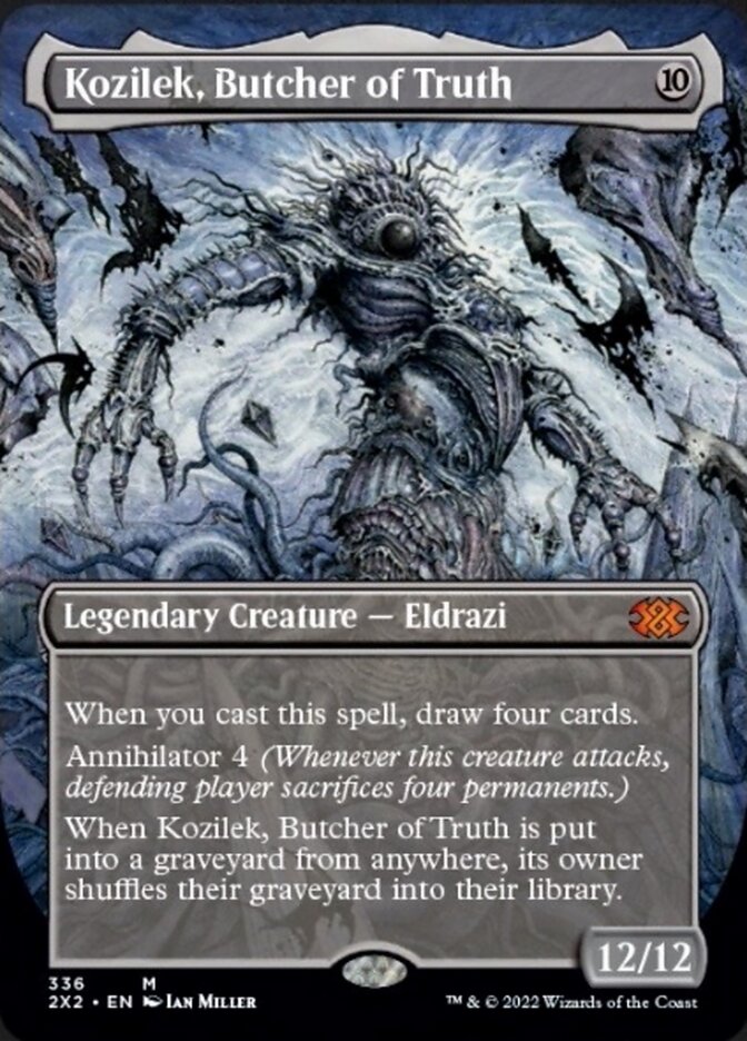 Kozilek, Butcher of Truth (Borderless Alternate Art) [Double Masters 2022] | Boutique FDB TCG