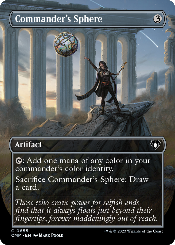 Commander's Sphere (Borderless Alternate Art) [Commander Masters] | Boutique FDB TCG