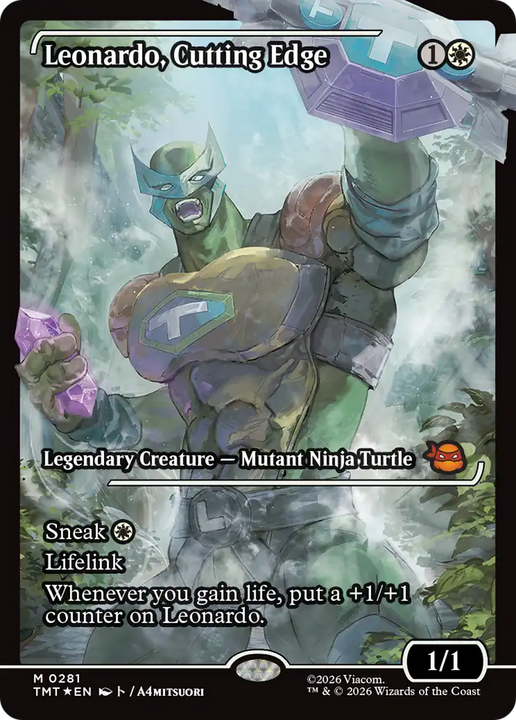 Leonardo, Cutting Edge (Showcase) [Teenage Mutant Ninja Turtles] | Boutique FDB TCG