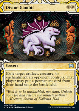 Divine Gambit (Foil Etched) [Strixhaven: Mystical Archive] | Boutique FDB TCG