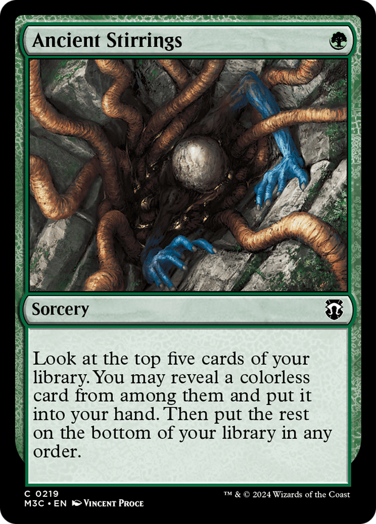 Ancient Stirrings (Ripple Foil) [Modern Horizons 3 Commander] | Boutique FDB TCG