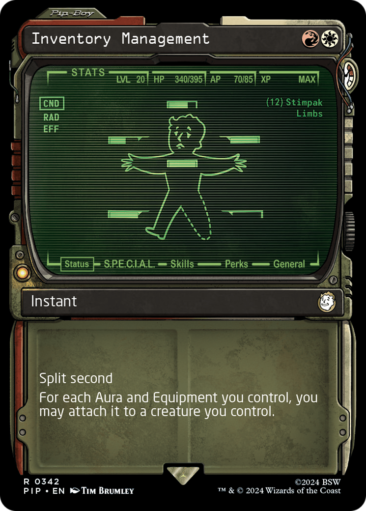 Inventory Management (Showcase) [Fallout] | Boutique FDB TCG