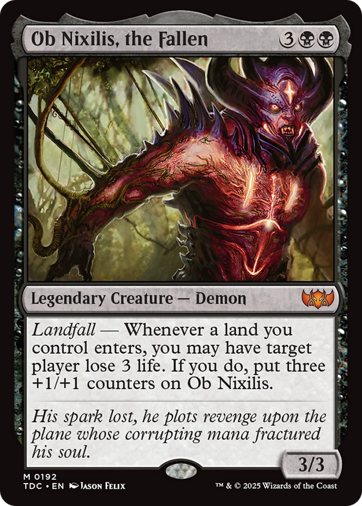 Ob Nixilis, the Fallen [Tarkir: Dragonstorm Commander] | Boutique FDB TCG