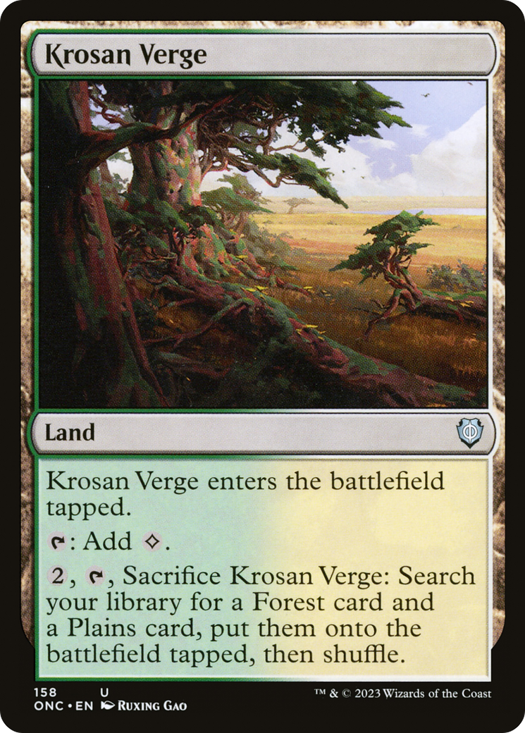 Krosan Verge [Phyrexia: All Will Be One Commander] | Boutique FDB TCG