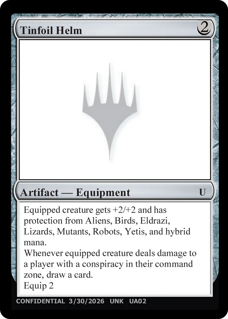 Tinfoil Helm [Unknown Event] | Boutique FDB TCG