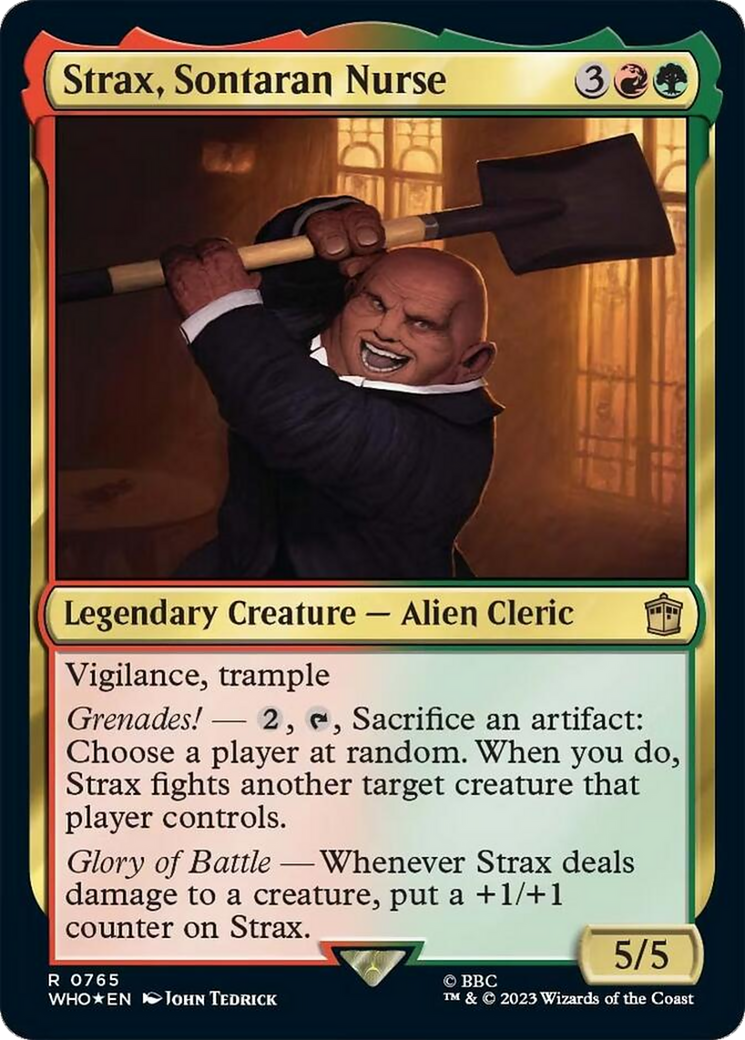 Strax, Sontaran Nurse (Surge Foil) [Doctor Who] | Boutique FDB TCG