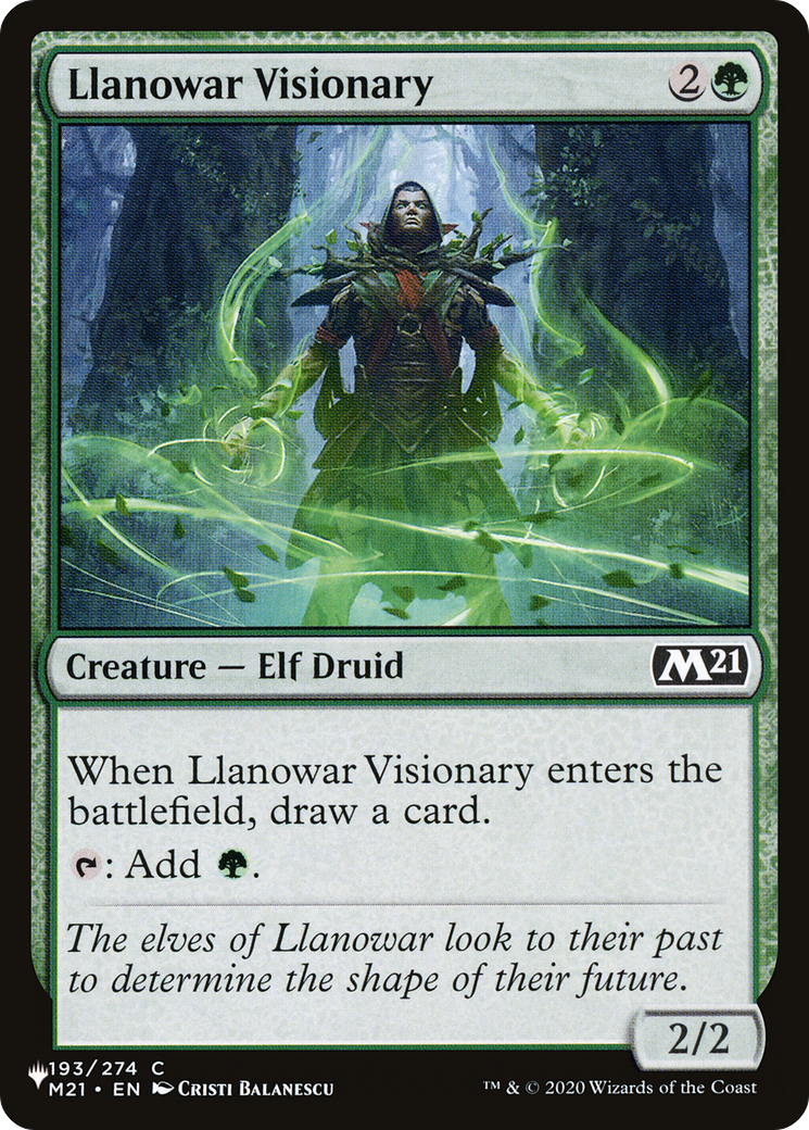 Llanowar Visionary [The List Reprints] | Boutique FDB TCG