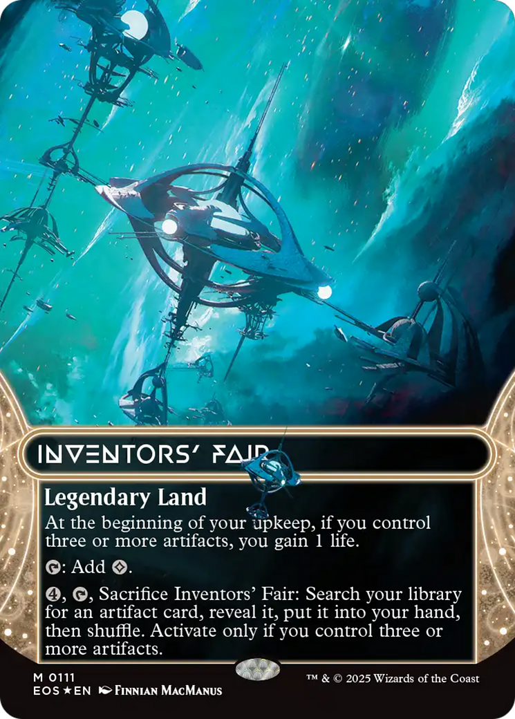 Inventors' Fair (0111) (Borderless) (Galaxy Foil) [Edge of Eternities: Stellar Sights] | Boutique FDB TCG