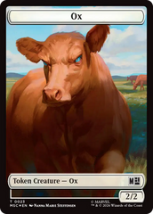 Ox (023) // Construct (030) Double-Sided Token (Surge Foil) [Marvel Super Heroes Commander Tokens] | Boutique FDB TCG
