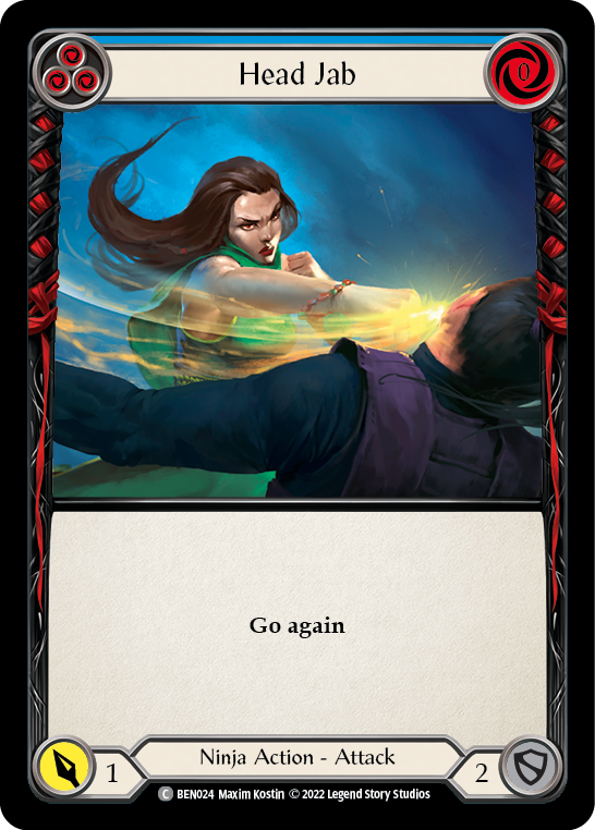 Head Jab (Blue) [BEN024] (Outsiders Benji Blitz Deck) | Boutique FDB TCG