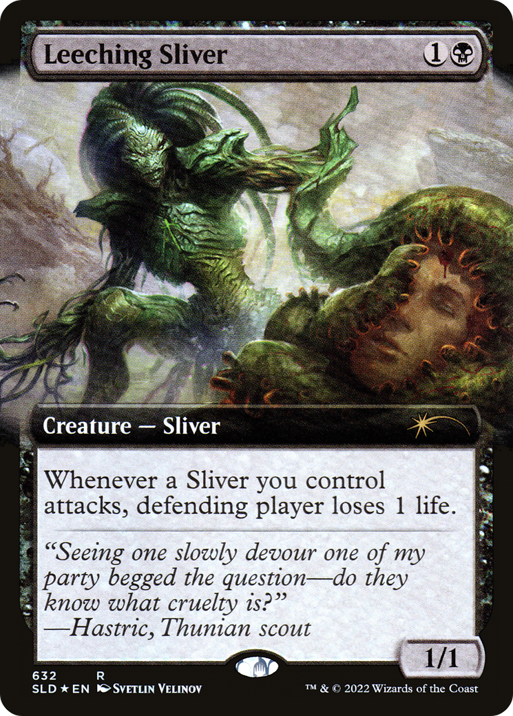Leeching Sliver (Extended Art) [Secret Lair Drop Promos] | Boutique FDB TCG