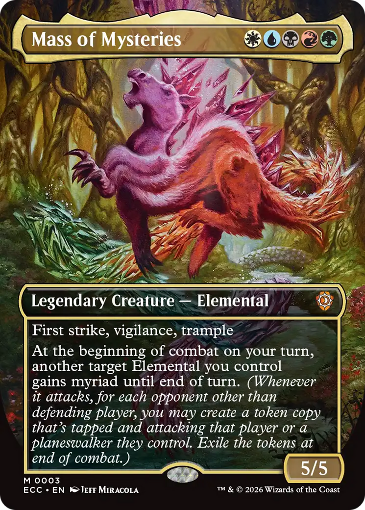 Mass of Mysteries (Borderless) [Lorwyn Eclipsed Commander] | Boutique FDB TCG
