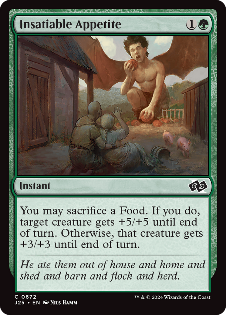 Insatiable Appetite [Foundations Jumpstart] | Boutique FDB TCG