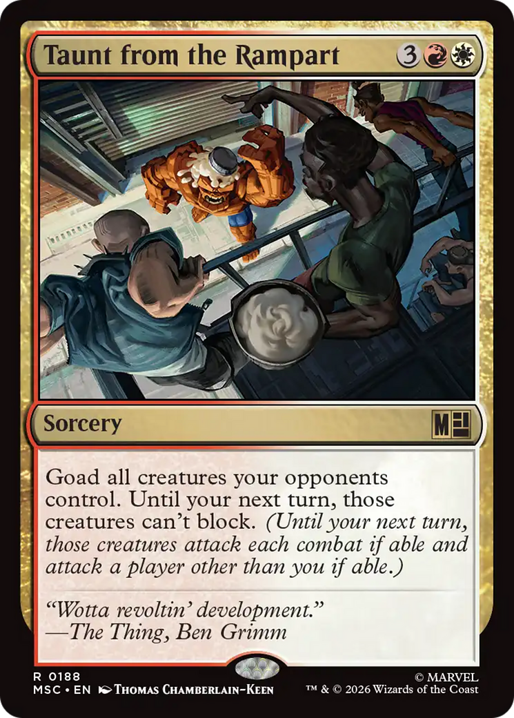 Taunt from the Rampart [Marvel Super Heroes Commander] | Boutique FDB TCG