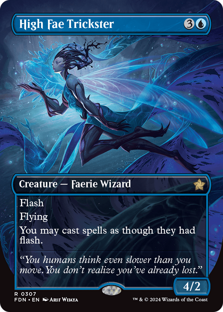 High Fae Trickster (Borderless) [Foundations] | Boutique FDB TCG