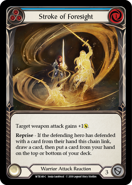 Stroke of Foresight (Blue) [WTR140-C] (Welcome to Rathe)  Alpha Print Normal | Boutique FDB TCG