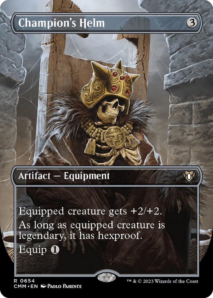 Champion's Helm (Borderless Alternate Art) [Commander Masters] | Boutique FDB TCG