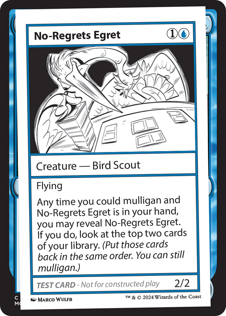 No-Regrets Egret [Mystery Booster 2 Playtest Cards] | Boutique FDB TCG