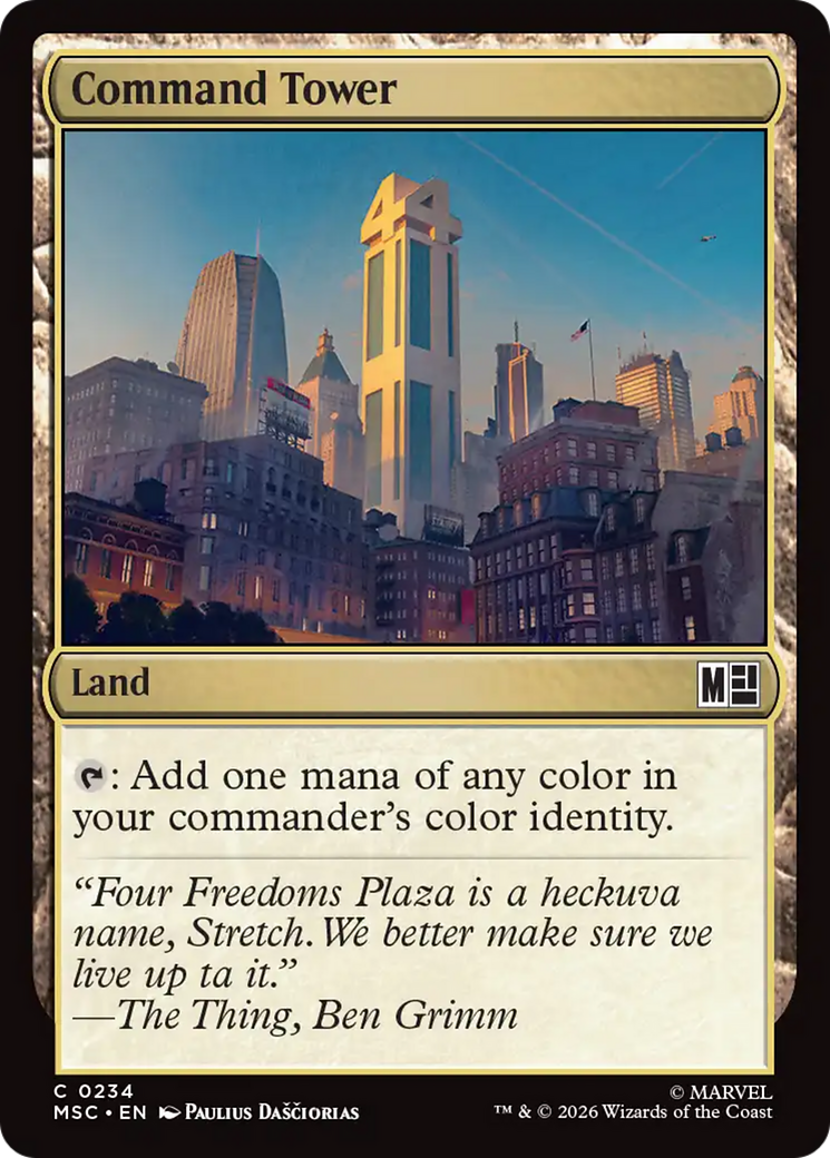 Command Tower (0234) (Surge Foil) [Marvel Super Heroes Commander] | Boutique FDB TCG