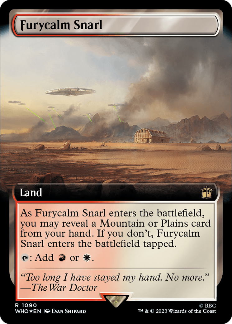 Furycalm Snarl (Extended Art) (Surge Foil) [Doctor Who] | Boutique FDB TCG