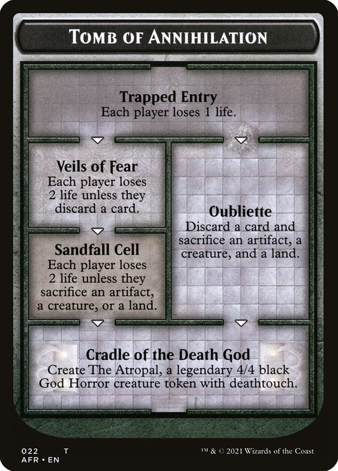 Dungeon of the Mad Mage // Tomb of Annihilation Double-Sided Token [Dungeons & Dragons: Adventures in the Forgotten Realms Tokens] | Boutique FDB TCG