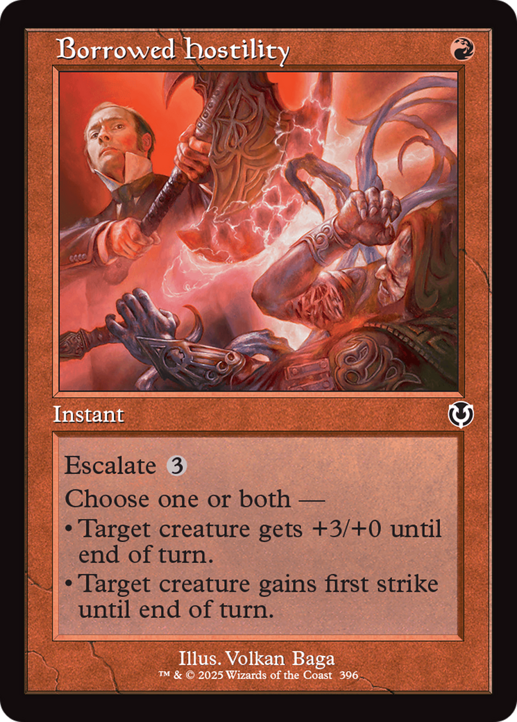 Borrowed Hostility (Retro Frame) [Innistrad Remastered] | Boutique FDB TCG