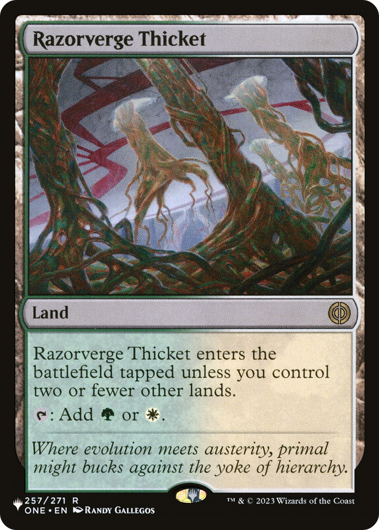 Razorverge Thicket [The List] | Boutique FDB TCG