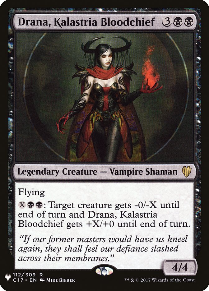 Drana, Kalastria Bloodchief [The List] | Boutique FDB TCG