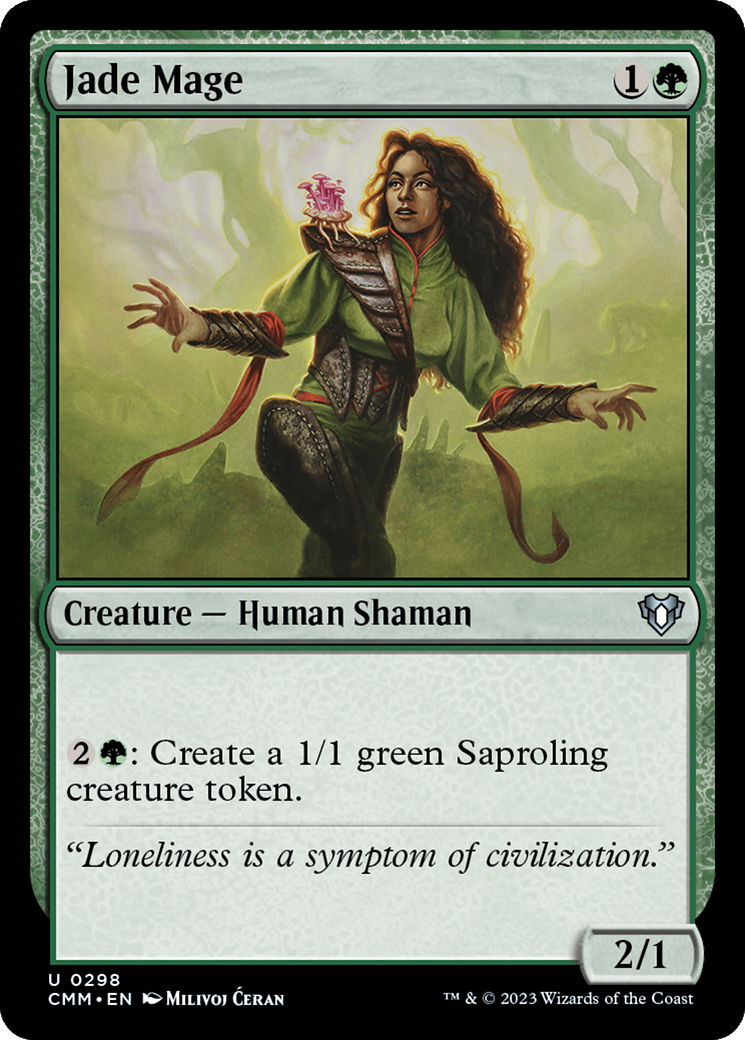 Jade Mage [Commander Masters] | Boutique FDB TCG