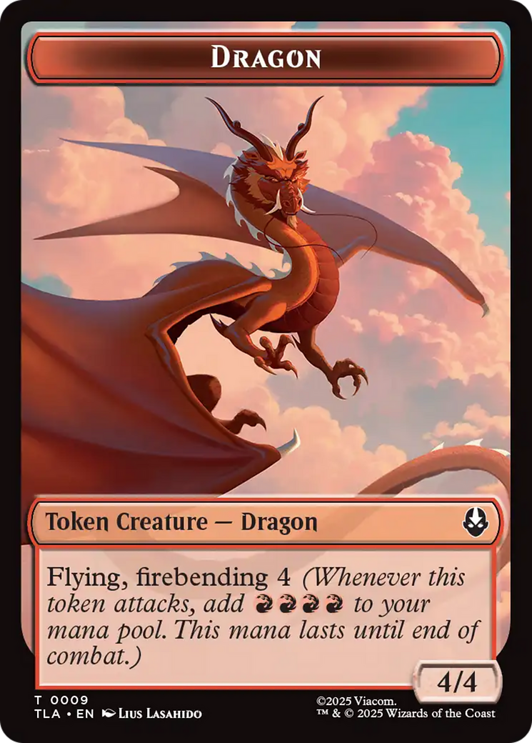 Dragon // Food (0019) Double-Sided Token [Avatar: The Last Airbender Tokens] | Boutique FDB TCG