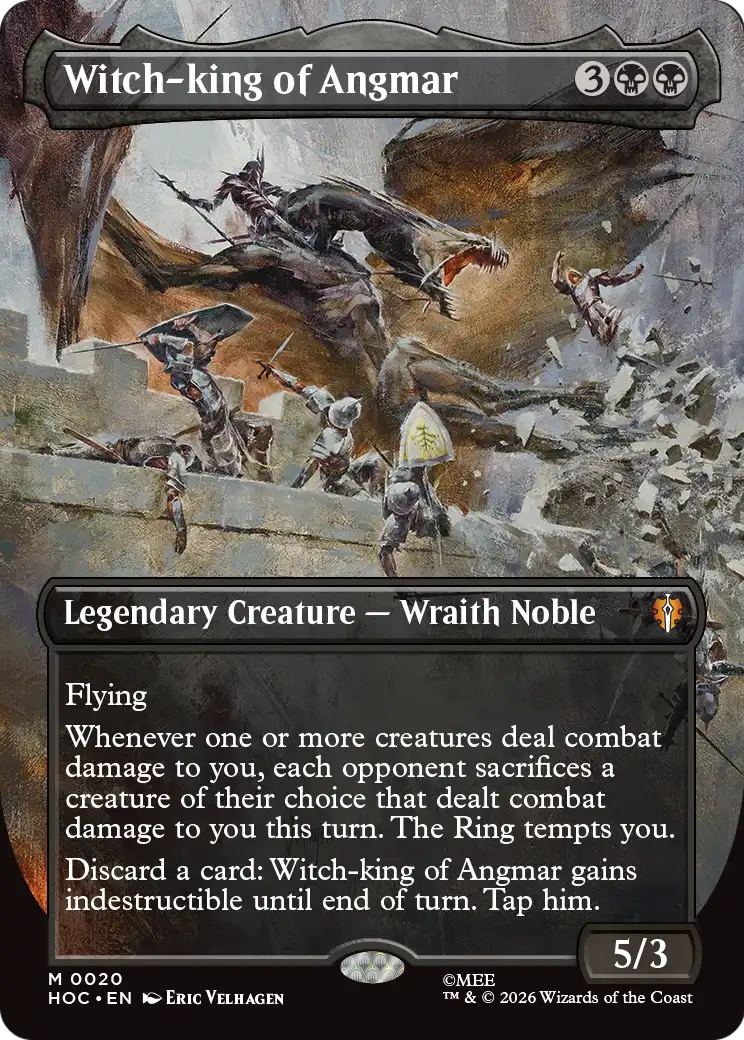 Witch-king of Angmar (Borderless) [The Hobbit: Eternal-Legal] | Boutique FDB TCG