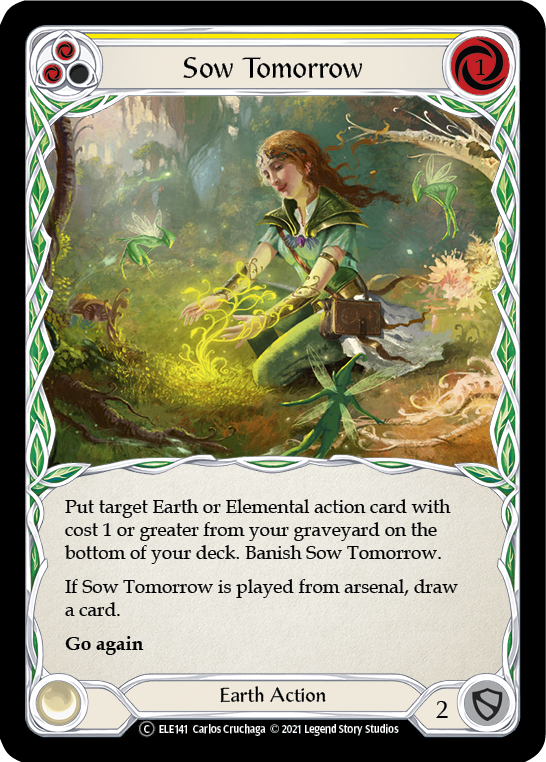 Sow Tomorrow (Yellow) [U-ELE141] (Tales of Aria Unlimited)  Unlimited Normal | Boutique FDB TCG